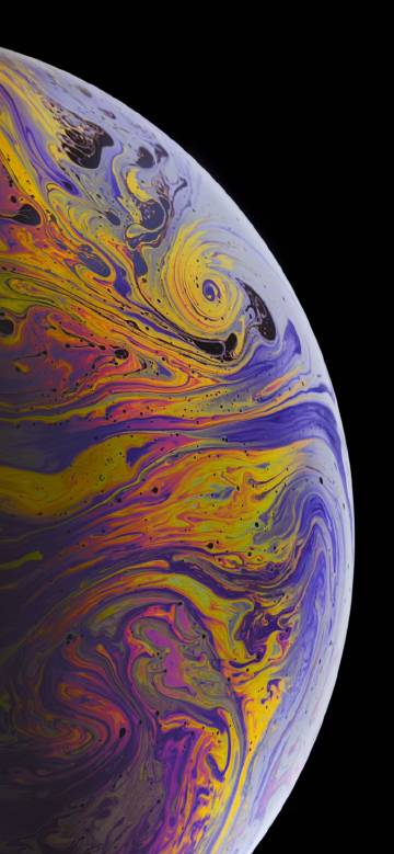 iPhone XS Max Purple Texture Planet Wallpaper