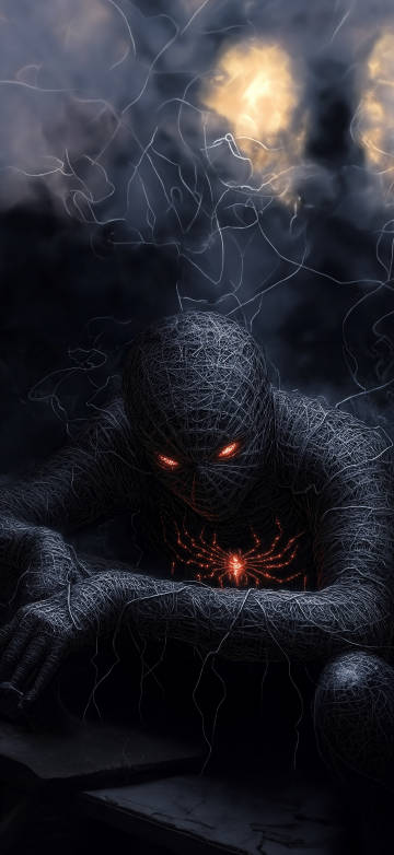 Spider man dark aesthetic phone wallpaper