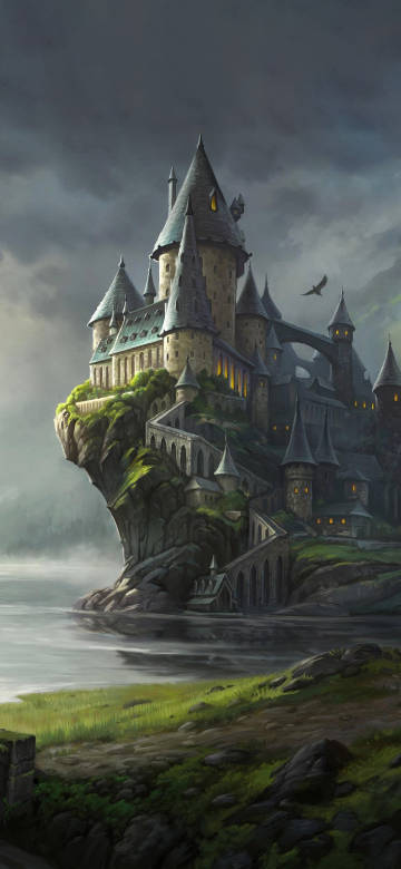 Medieval Fantasy Castle Phone Wallpaper