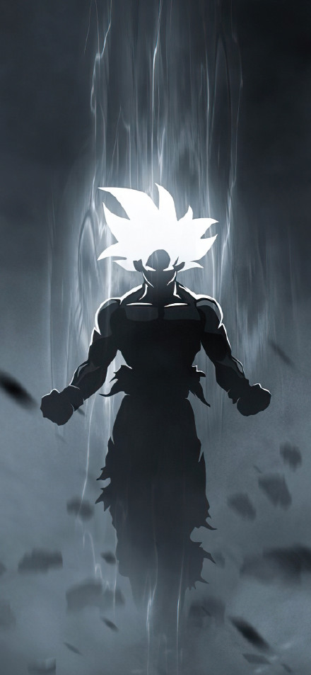 Glowing White Hair Goku Ultra Instinct