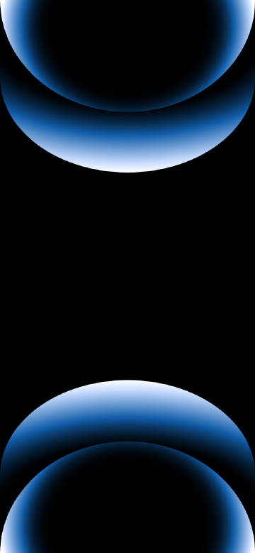 Blue-white gradient abstract ring on black background phone wallpaper