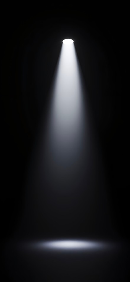 Spotlight Shining in Dark Room 4K Phone Wallpaper