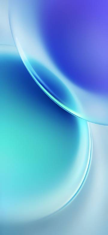 Blue and Teal Abstract Curves Wallpaper