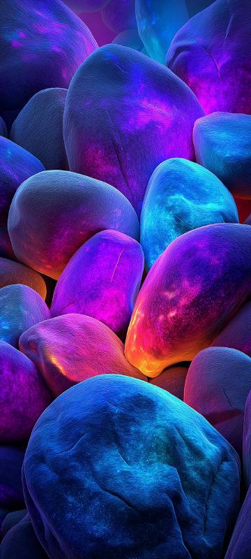 colorful,glowing,stone