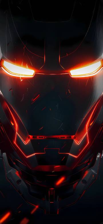Cool helmet of future warrior phone wallpaper