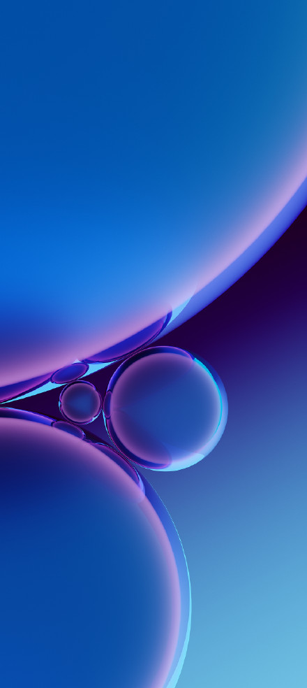 OnePlus Ace 2V Wallpaper: Blue Abstract Sphere