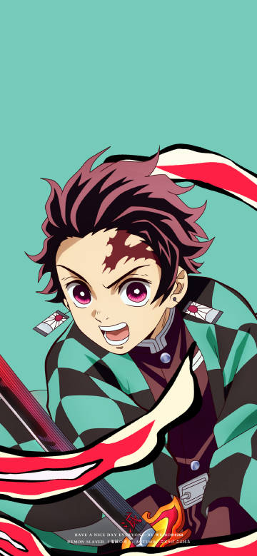 Demon Slayer: Kimetsu no Yaiba - Tanjiro Kamado Prepares for Battle 4K Wallpaper