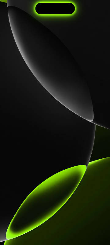 Fluorescent abstract art on black background iphone wallpaper