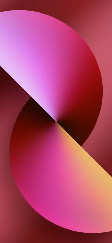 iPhone 13 Red and Orange Abstract Curve Wallpaper