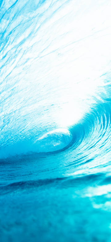 Blue ocean wave wonder phone wallpaper