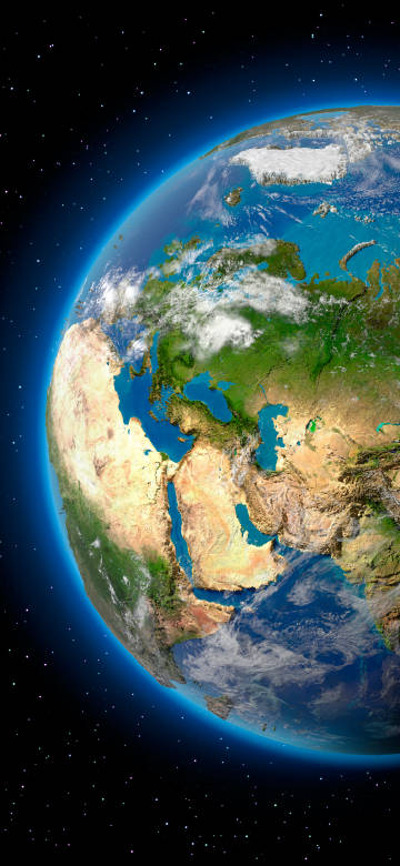 Beautiful earth from space phone wallpaper