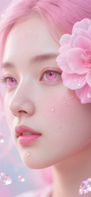 Cute Girl With Water Drops On Face 4K Wallpaper