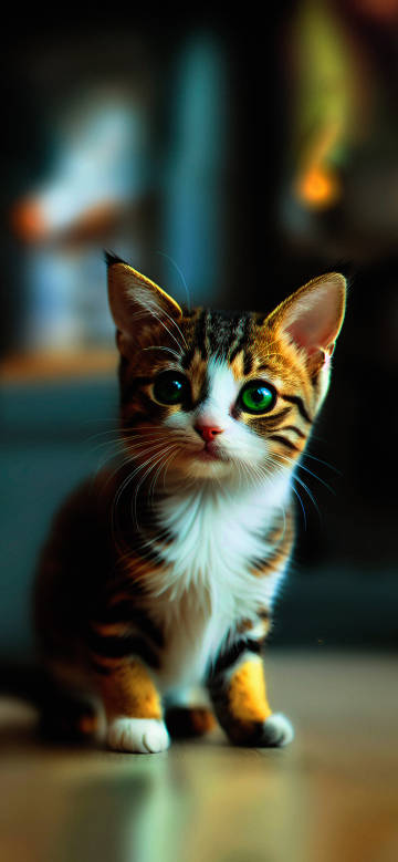 Adorable Baby Tabby Cat 4K Wallpaper