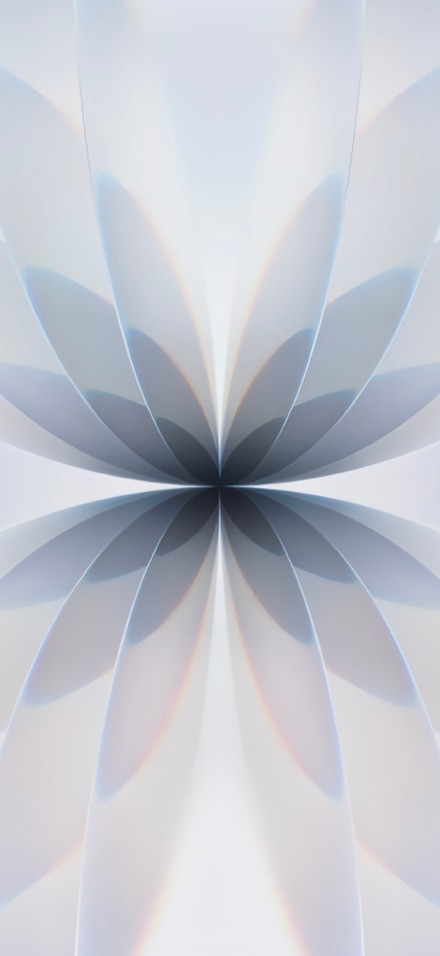 Iphone 17 Gray Kaleidoscope Floral Pattern 4K Wallpaper
