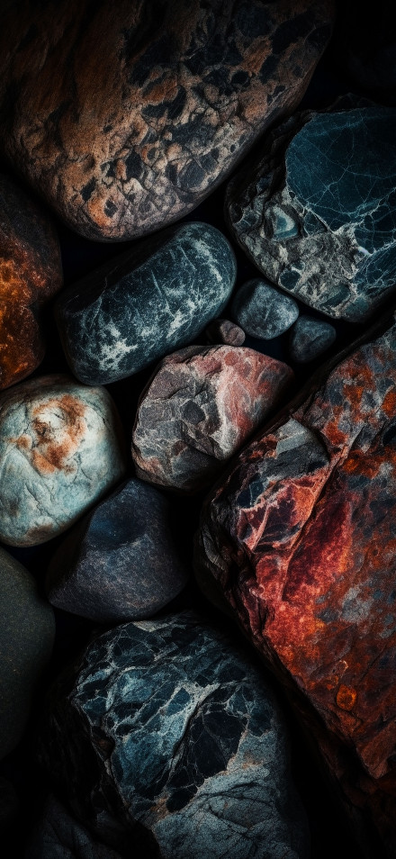 Colorful River Stones Macro Photography 4K Wallpaper