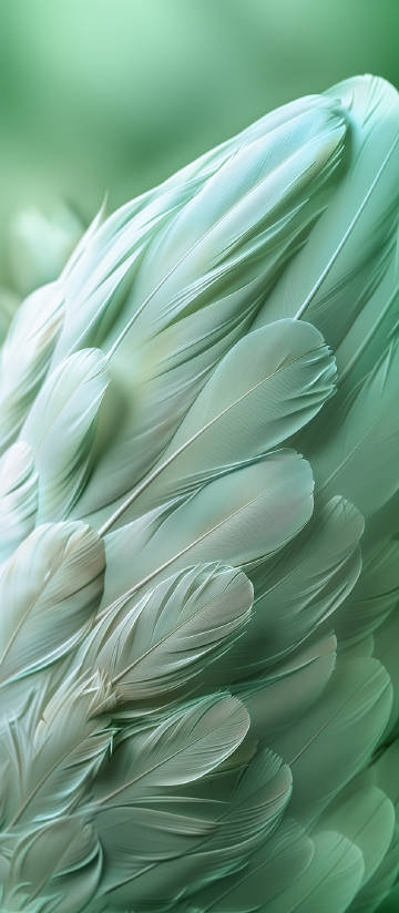 Soft Abstract Feather Texture in Pastel Green Tones Wallpaper Soft Abstract Feather Texture in Pastel Green Tones Wallpaper