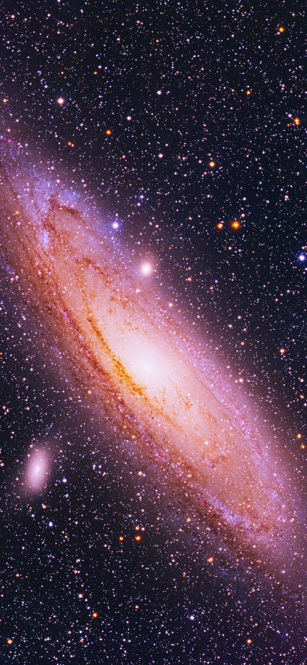 Charming nebula galaxy phone wallpaper