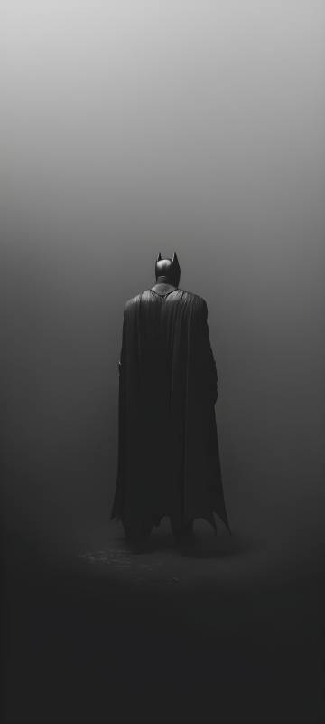 Dark Knight Batman Solitary Back 4K Wallpaper