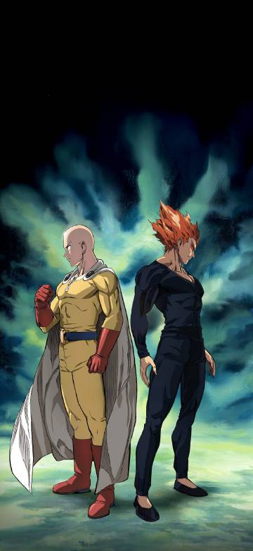 One-Punch Man Saitama vs Garou Wallpaper