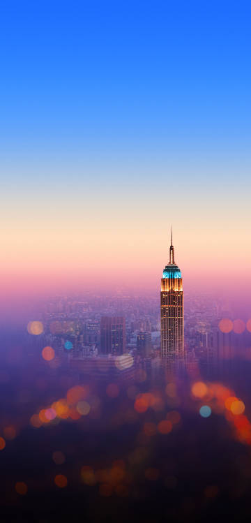 The Empire State Building at Dusk in New York