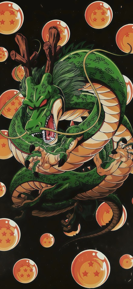 Shenron of Dragon Ball phone wallpaper