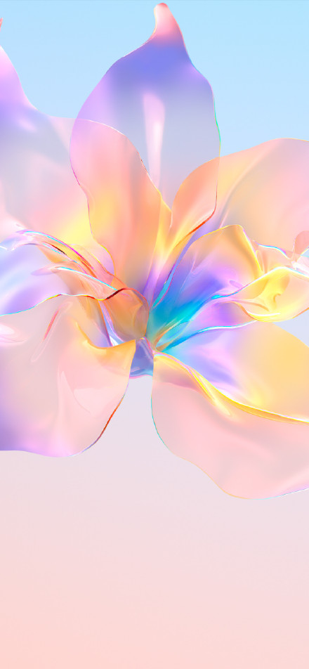 Dreamy colorful flower phone wallpaper