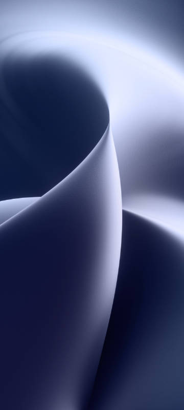Blue and white minimalist abstract curve background