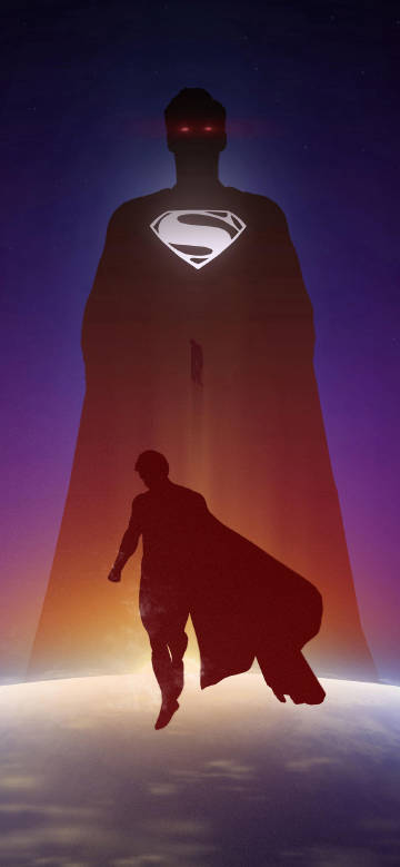 Mysterious atmosphere of Superman art illustration wallpaper