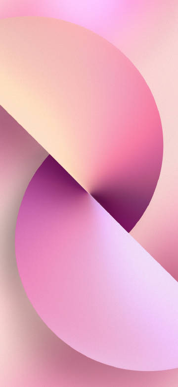 iPhone 13 Simple Pink Abstract Wallpaper