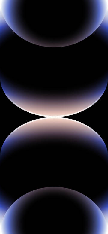Purple abstract rings on black background phone wallpaper