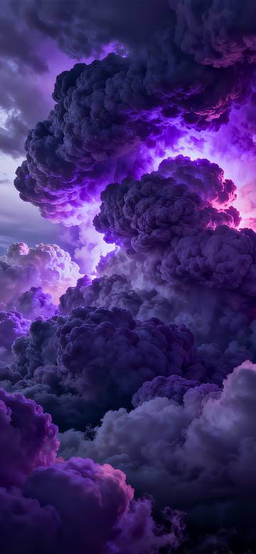 Dreamy Purple Cloud Wallpaper 4K