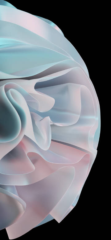Abstract Silk Sphere Dark Background Phone Wallpaper
