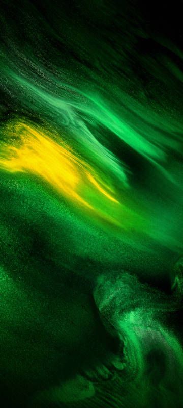 Green yellow abstract flow phone wallpaper