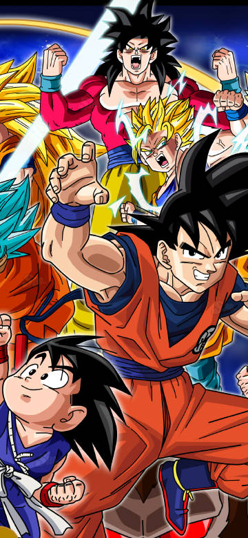Dragon Ball Wallpaper:Passionate Transformation Moments