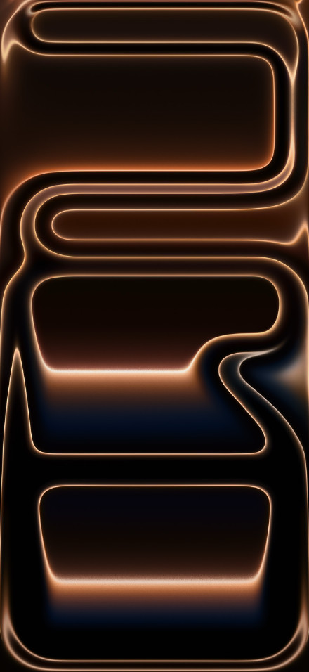 iPhone 17 Pro Wallpaper, Amber Neon, Minimal