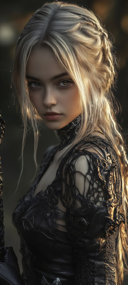 Girls in unique clothing phone wallpaper