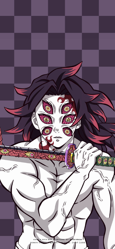 Demon Slayer Kokushibo Six Eyes Art 4K UHD Wallpaper