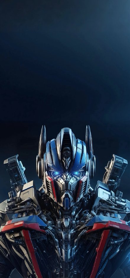 Transformers robot Optimus Prime close-up wallpaper