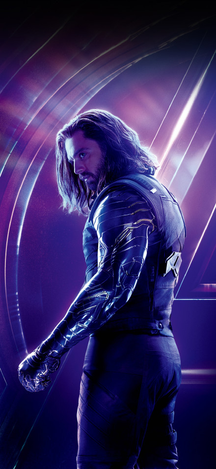 Cool look of winter soldier phone wallpaper