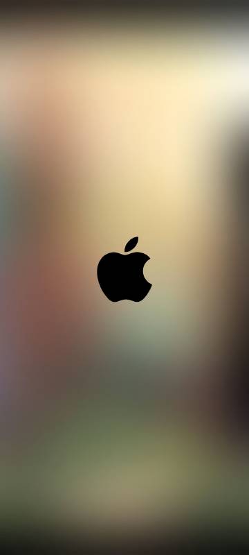 Apple Logo On Blurry Background 4K Mobile Wallpaper