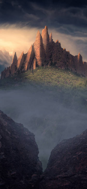 A magnificent natural wonder of majestic mountains