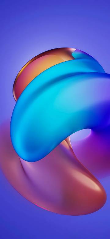 Abstract dynamic color shapes
