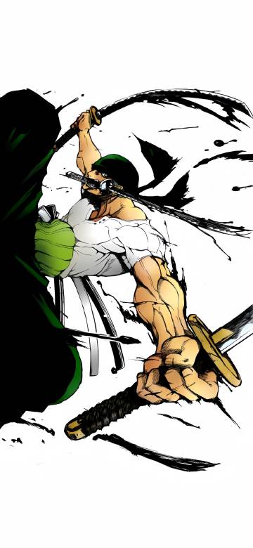 One Piece Zoro Action Pose Anime Wallpaper