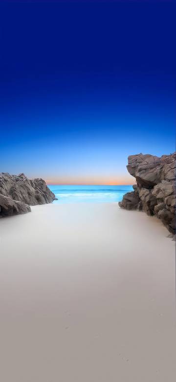 Beautiful seaside scenery phone wallpaper