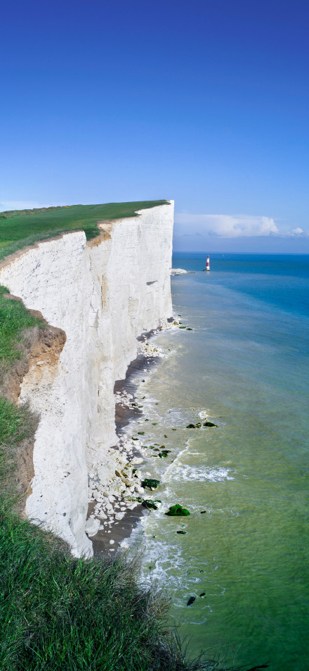 Magnificent scenery of dover white cliffs phone wallpaper