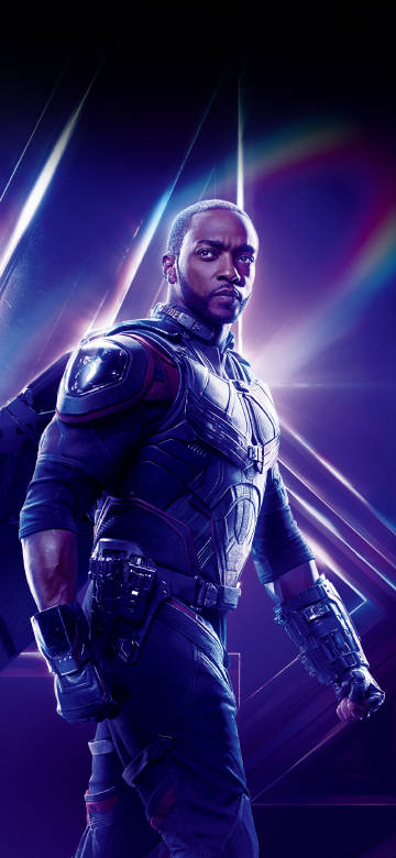 Avengers Wallpaper: Falcon in battle suit