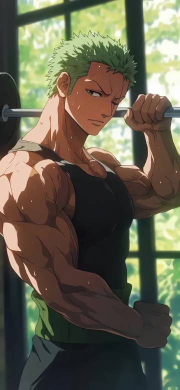 One Piece Zoro shows off his muscles