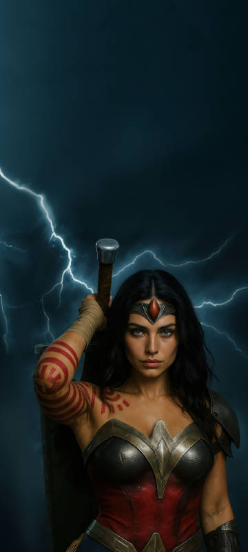 Wonder Woman Amazon Warrior Princess phone wallpaper