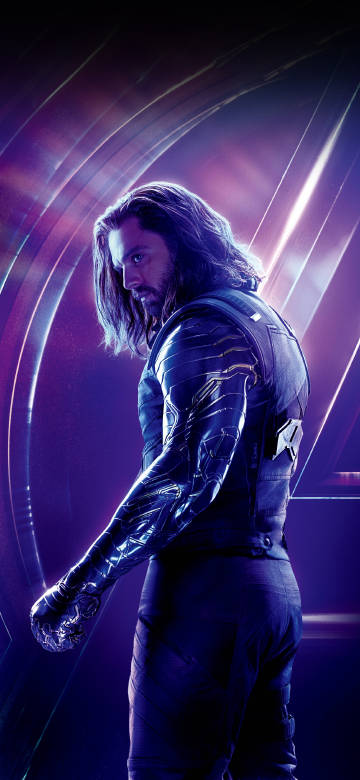 Cool look of winter soldier phone wallpaper