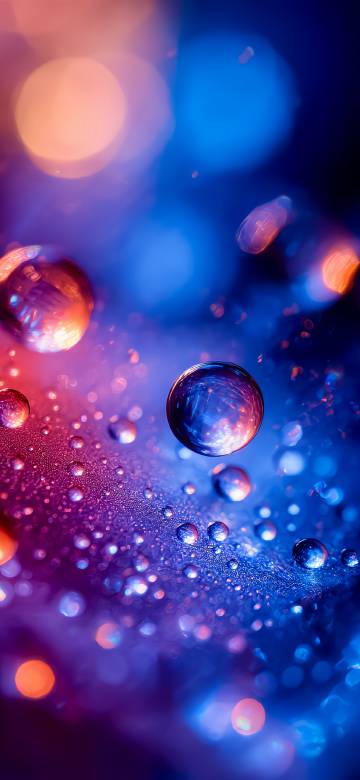 Beautiful Blue Water Drop Close-Up 4K Wallpaper Beautiful Blue Water Drop Close-Up 4K Wallpaper